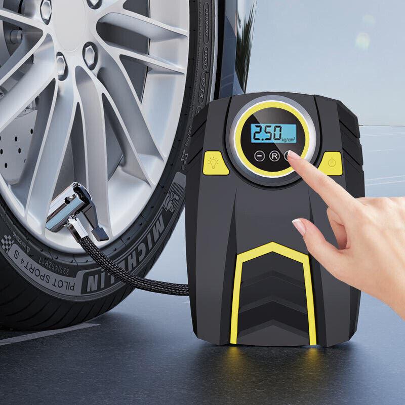 12V 150PSI  Portable Tire Compression Pump Compressor Automobile Air Compressor Digital Tire Inflation Pump LED Lamp  For Car Motorcy