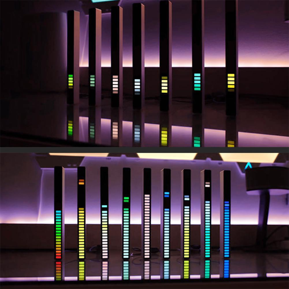 Светодиодная лента RGB Звуковое управление Управление через приложение Звукосниматель Голосовое управление Ритм Подсветка Цветная окружающая среда Автомобильные вечеринки Бар Лампы музыки