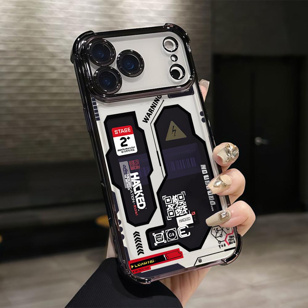 Fashion Mecha Style Phone Case for Samsung Galaxy S26 S25 S24 S23 S22 S21 S20 FE Ultra Plus 5G Anti-drop Transparent Cover