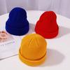 Casual And Trendy Plain Knit Beanie Hat Perfect For Outdoor Winter Work