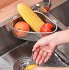1pc Sink Triangle Drain Basket Stainless Steel Kitchen Residue Filter Net Basket Leakage Wash Vegetable Basket Storage Shelf