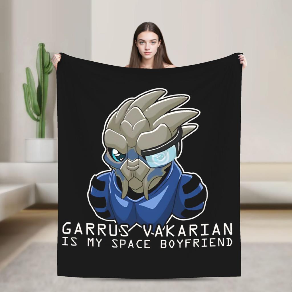 Effect Mass N7 Game Fleece Blankets Awesome Throw Blanket for Home Hotel Sofa 200x150cm Plush Thin Quilt
