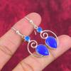 Blue Chalcedony 925 Solid Sterling Silver Earrings, Handmade Gemstone Earrings Pendant Jewelry, Gifts For Wife Brand New Earrings