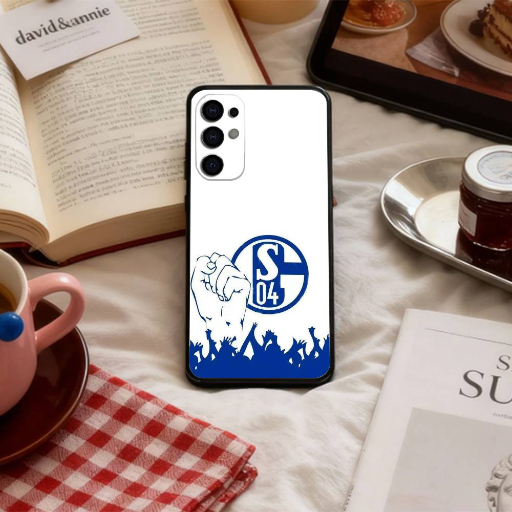 Классический чехол для телефона S-Schalke-es 04 с узором P для Samsung S 25,24,23,22,30,21,10,9,Ultra,Plus,Lite,FE,4,5 G Мягкий черный чехол