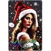 Vintage Merry Christmas Metal Tin Sign  Rustic Wall Art Plaque for Home Cafe Garden Bar Club Man Cave  Perfect Holiday Decor
