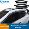 Car Wind Deflector Sun Rain Guard For Mercedes-Benz X-Class 2017 2018 2019 2020 2021 2022 2023 2024 Window Visor Double Cabin