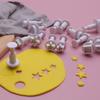 3-12 шт., пластиковые квадратные формочки для печенья в форме геометрической фигуры, декор для сахарной помадки, круглая форма для печенья в форме звезды, инструменты для выпечки сахарной глазури