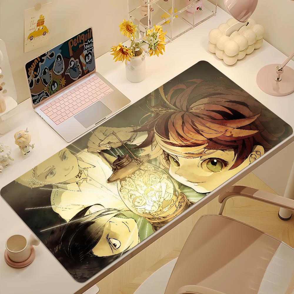The Promised Neverland Mouse Pad Large Nonslip Lockedge Desktop Computer Desk Mat Keyboard Writing Mousepad Office Game Student