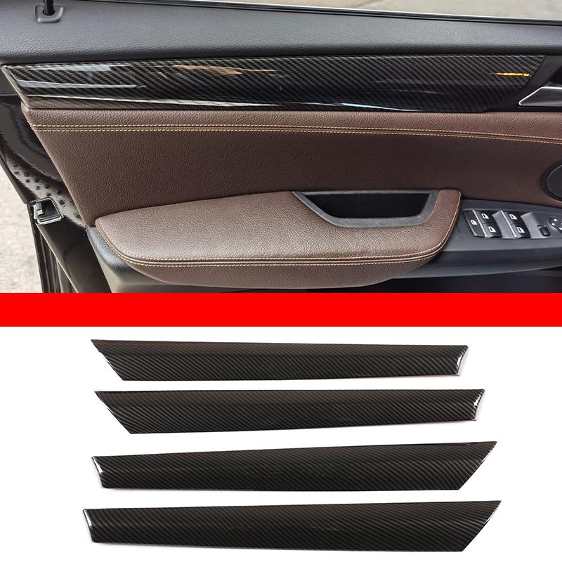ABS углеродное волокно стиль салона автомобиля дверная панель декоративная накладка для BMW X3 X4 F25 F26 2011-2017 авто интерьер