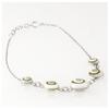 [R4538] - Handcrafted Silver Bracelet 'Saint Lucie' Silver White - 60x10 Mm