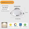 Three-Color Downlight Recessed Ceiling Spotlight for Living Room