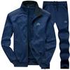 Men Tracksuit Winter Fleece Hood Jacket+Pants Sweatshirts 2 Piece Set Hoodies Suit Coat Sport Suits