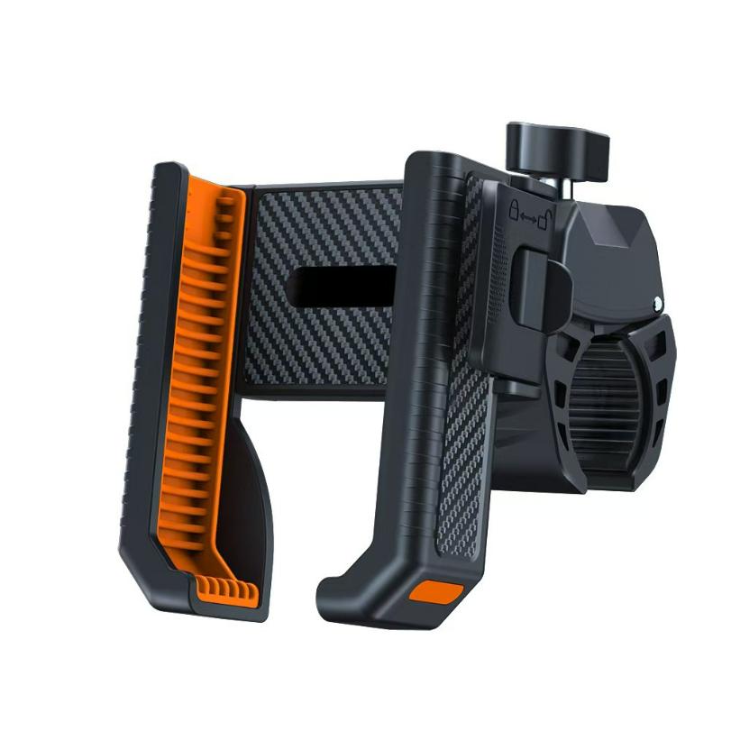 Bike Phone Holder Stand Bicycle Motorcycle Handlebar Mobile Phone Mount Clip GPS Support Shockproof Bracket for 4.5-7.0” Phones
