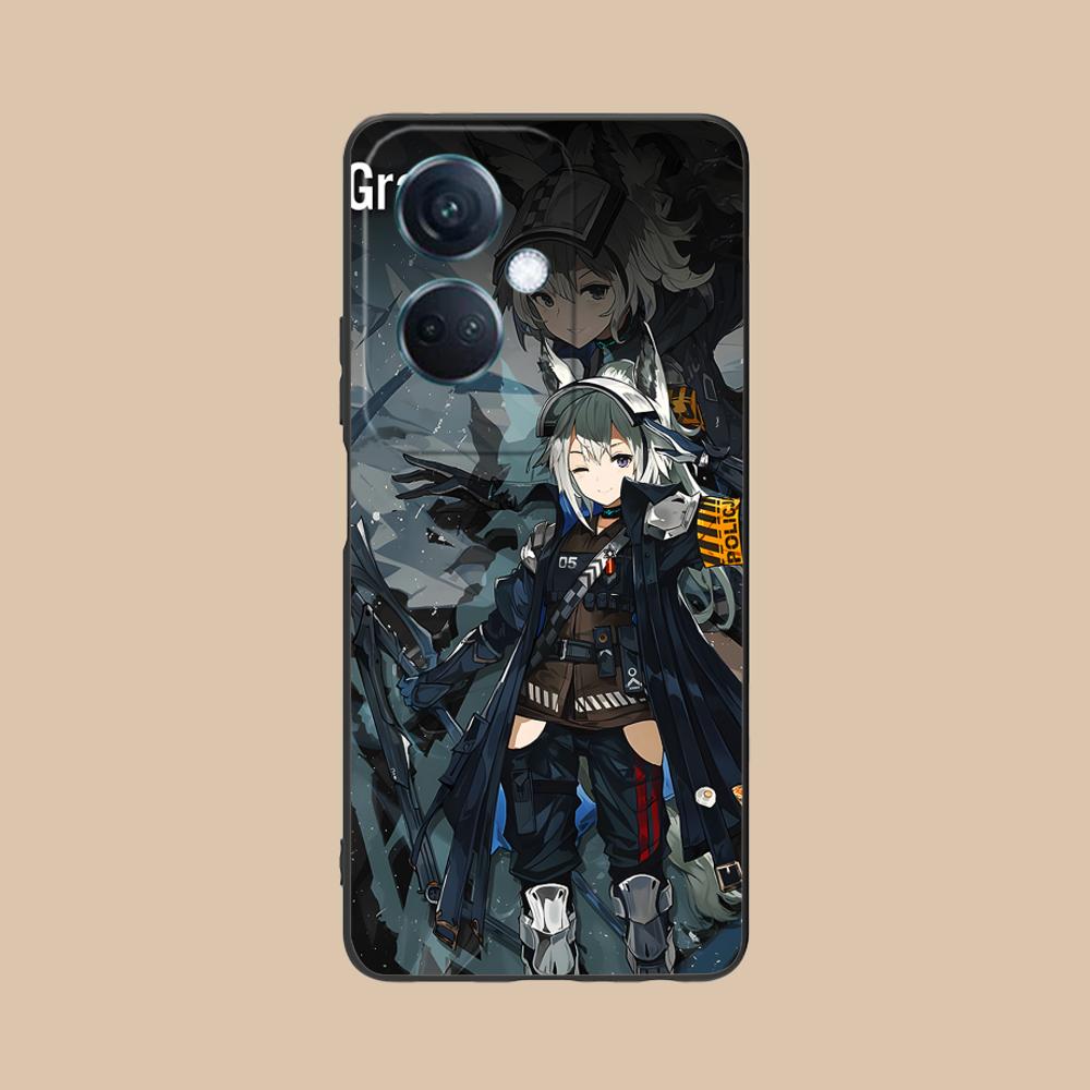 Arknights Grani Матовый ТПУ Чехол для Мобильного Телефона для OPPO Reno 14 13 12 11 10 9 8 7 6 5 F T Pro 5G Цветной Печатный Чехол