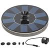 Solar Fountain Round 1.4W Floating Solar Landscape Fountain with Lights for Pool Pond Garden
