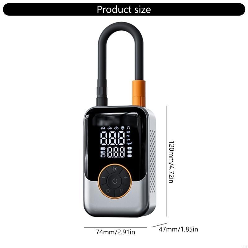 2025 New Tire Inflator Portable Air Compressor, 3000mAh Portable Air Pumps with Digital Pressure Display Cordless Air Compressor