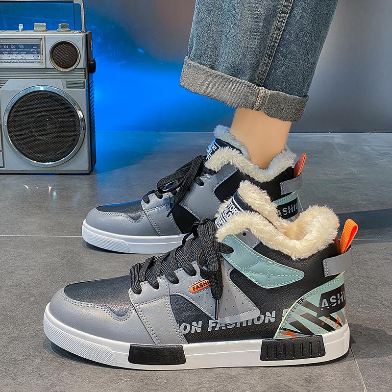 Оригинальные зимние теплые мужские кроссовки Plus Snow Sneaker большого размера 47, мягкие спортивные повседневные мужские кроссовки для активного отдыха из хлопка, мужская обувь для ходьбы