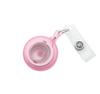 1pc Solid Colored Frosted Retractable Easy-to-pull Buckle ID Key Name Card Holder Badge Reel Key Ring Chain Clips for Students