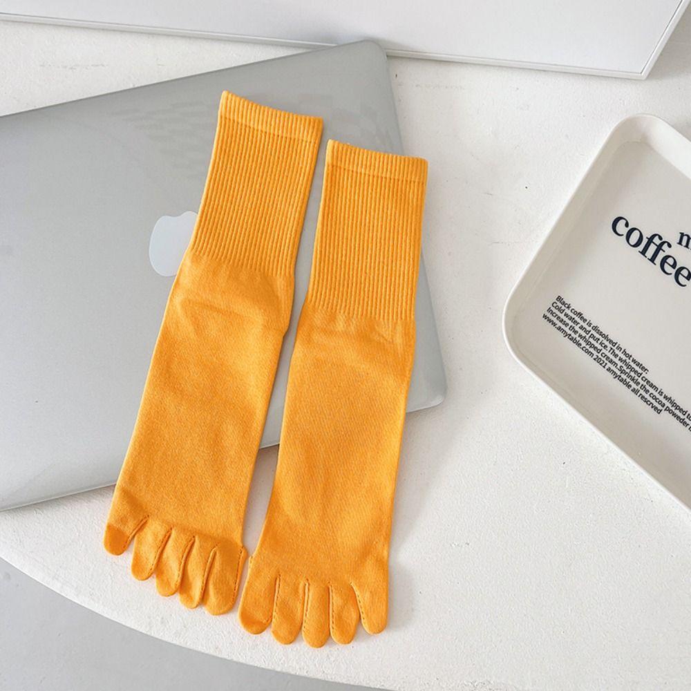 Breathable Five-finger Socks Pure Cotton Netherstock Fashionable Split-toe Socks  Motion