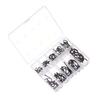 100Pcs 1 Box New Carbon Steel 10 Sizes Fish Bait Fishing Hooks Durable Head Fishook