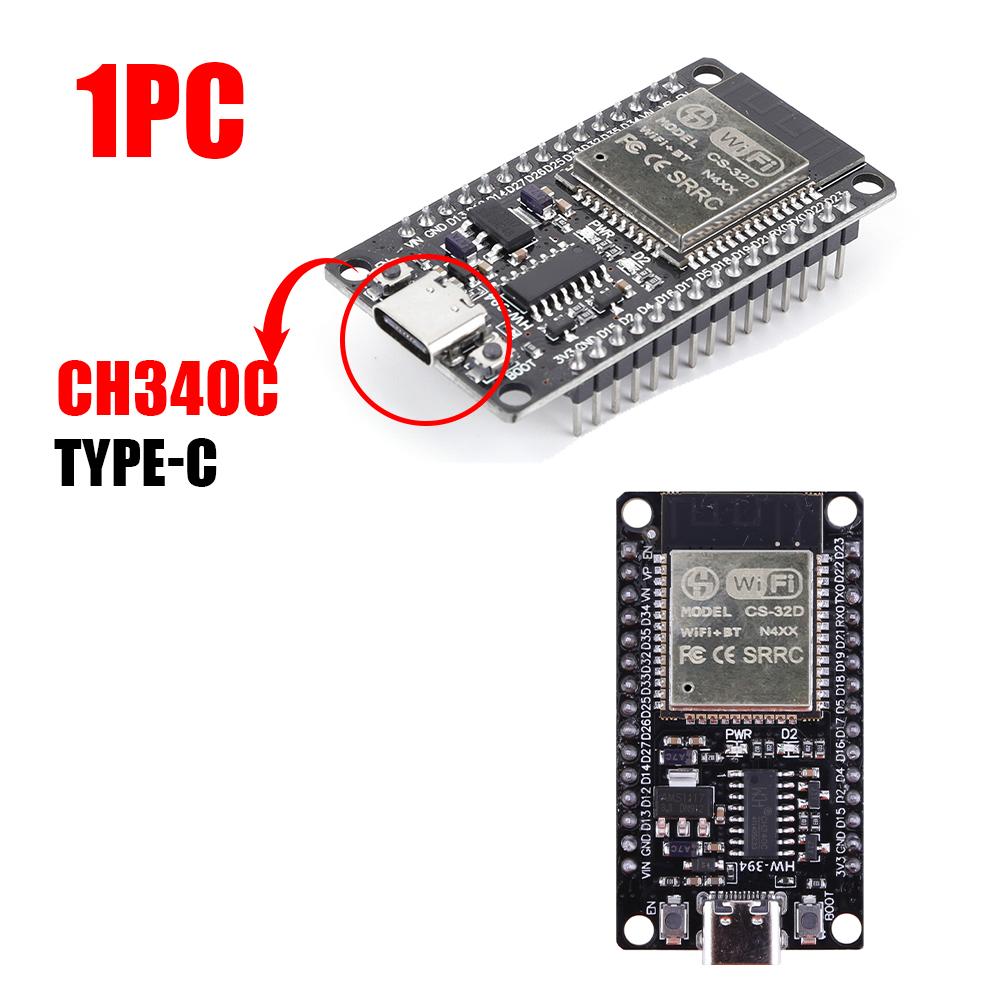 Плата разработки ESP32 -32 TYPE-C CH340C/ USB CP2102 WiFi+Bluetooth Сверхнизкое энергопотребление Двухъядерный беспроводной модуль