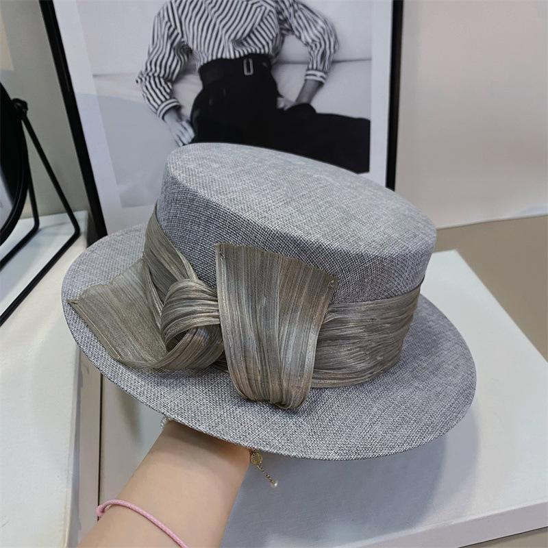 Модная элегантная шляпа-федора ручной работы Masha Fedoras с цветочным принтом, свадебная шляпа, весенний солнцезащитный козырек, женская шляпа-ведро с большими полями для банкета