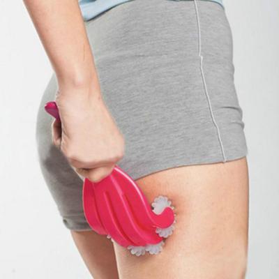 Мини-массажное роликовое колесо для подъема бедер, 4-пальцевый ролик для бедер, массажер для тела, уход за здоровьем при целлюлите P21 KTY