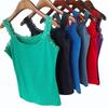 2020 Summer Women's Korean Style Slim Fit Lace Spaghetti Strap Tank Top - Solid Color, Sexy, and Slimming