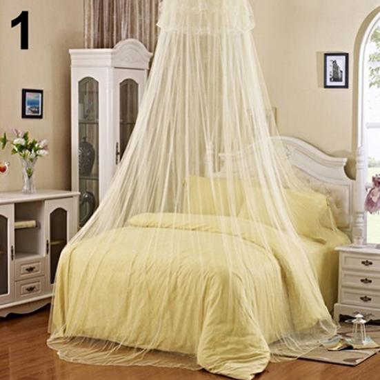 Elegant Lace Insect Bed Canopy Netting Curtain Round Dome Mosquito Net Bedding CDN