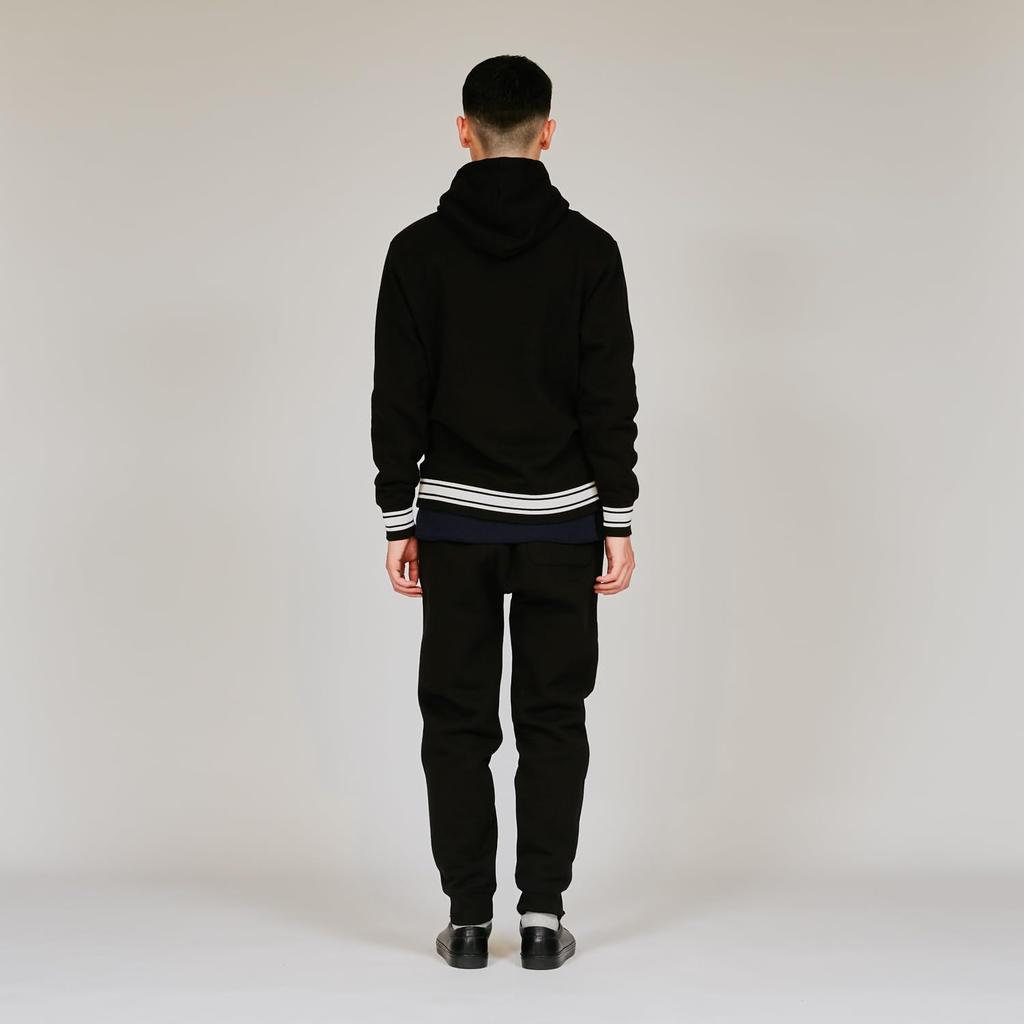 Толстовка с капюшоном с длинным рукавом, хлопок, США, вышитый логотип One Point, базовая черная, размер L [Champion] C3-Y138 для мужчин