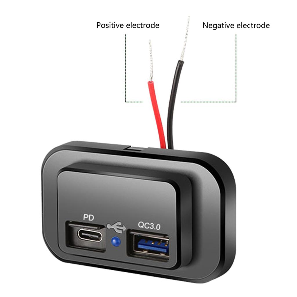 Автомобильное зарядное устройство USB C 18 Вт, мини-адаптер для быстрого автомобильного зарядного устройства USB PD для QC 3.0 с двумя портами для мобильного телефона и планшета