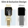 Ремешок для Apple Watch Series 10 9 8 7 SE 6 5 4 3 2 1 42мм 41мм 40мм 38мм Миланская петля Магнитная застежка Металлический ремешок из нержавеющей стали