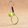 Fashion Metal Creative 3D Tennis Rackets Ball Key Chain Key Ring Gift Keychains