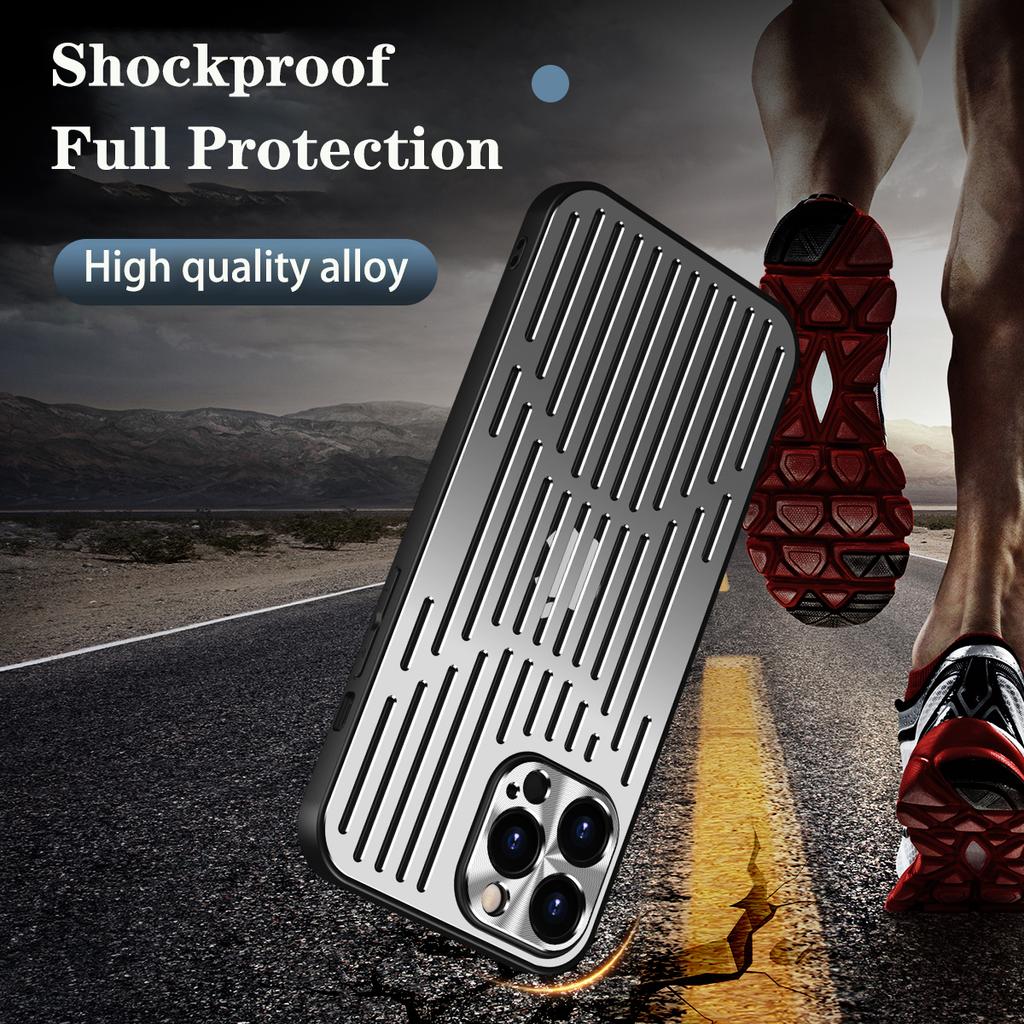 Официальный противоударный алюминиевый жесткий защитный чехол для Iphone 14 13 12 Pro Max 14pro Plus, металлическая дышащая охлаждающая крышка для камеры, принципиально