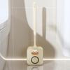 Luxury Wall-Mounted Silicone Toilet Brush Set - No Dead Angle Design