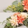 Welcome Sign Flower Swag Wedding for Wedding Party Reception Entrance Welcome Sign Artificial Silk Flowers Wall Hanging Ornament Decor
