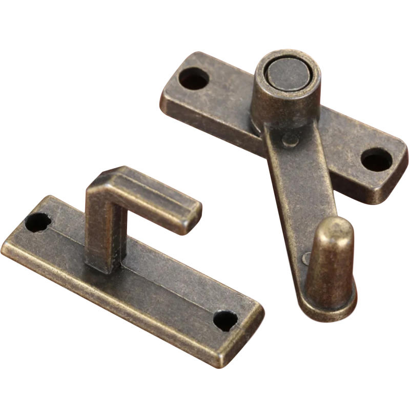 Door Latch, Aluminum Alloy Anti-Theft Security Bolt Latch Cabinet Hardware Durable Door Lock Buckle