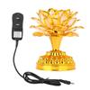 LED Lotus Lamp Home Buddha Lamp Golden with 36 Songs with No Battery Deliver