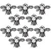 10pcs Brooch Pins Honey Bee Shapes Multipurpose Decorative Pearl Pins for Clothes Shoes Bags Hair