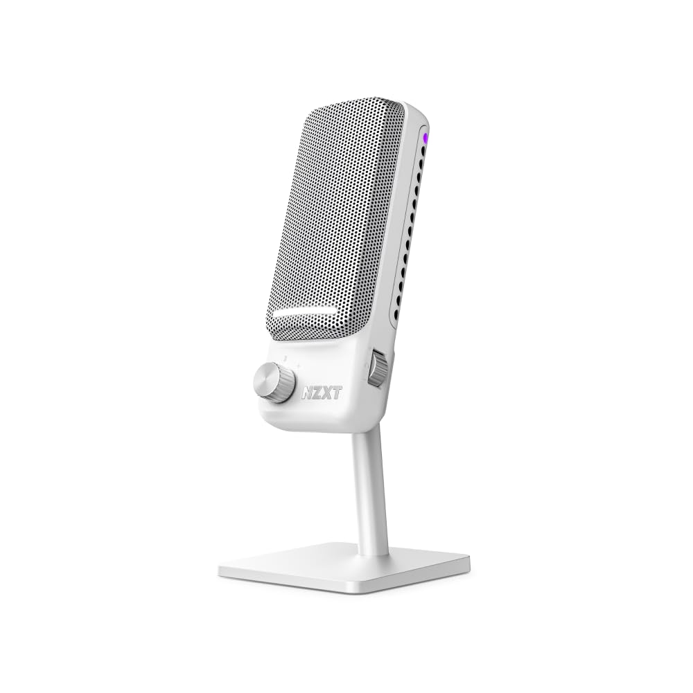 NZXT Капсула Elite Проводной USB-микрофон Белый Кардиоидный Игровой микрофон (Белый, AP-PUMIC-W1, SP1193)
