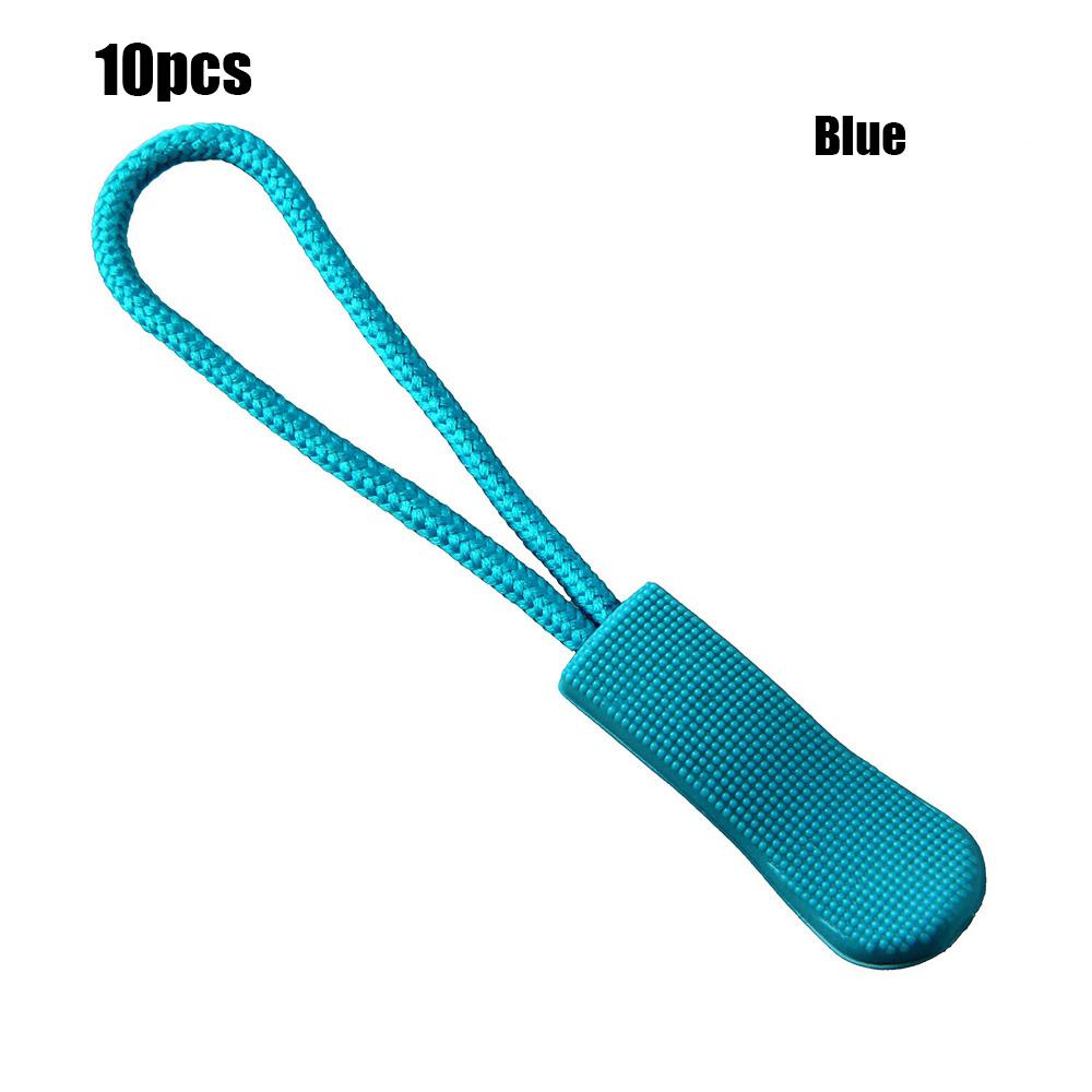 10 шт./упак. Запасной шнурок-бегунок для молнии рюкзака, куртки, веревочные pullers, зажим-пряжка для сумок, бегунок на молнии, чемодан, инструменты для дорожной одежды