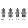 1 шт. G1/8 G1/4 M10*1 M12*1 Адаптер дозирующего клапана Лауэр-Лок Латунный соединитель дозирующего клапана Автоматический с двойной резьбой