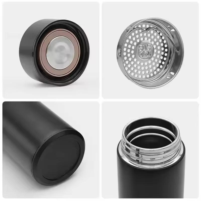PKWYZ1 500ML Temperature Display Thermos Cup For Tesla Model 3 Model S Model X Model Y Roadster SpaceX Tesla Logo Car Thermos Bottle