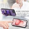 For iPhone 16e Retro PU Leather Back Cover with Card Holder and Wristband Kickstand
