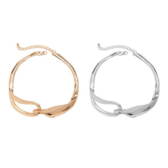 Женское массивное колье, изящное колье-чокер, гипоаллергенный чокер, ювелирное украшение, подарок для нее на день рождения, годовщину