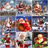 Santa Claus DIY 5D Diamond Painting Full Round Drill Christmas Gift Cartoon Diamond Embroidery Cross Stitch Home Decor