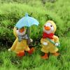 Garden Raincoat Duck Animal Resin DIY Ornaments Figurine Cake Decoration Micro Landscape Miniature
