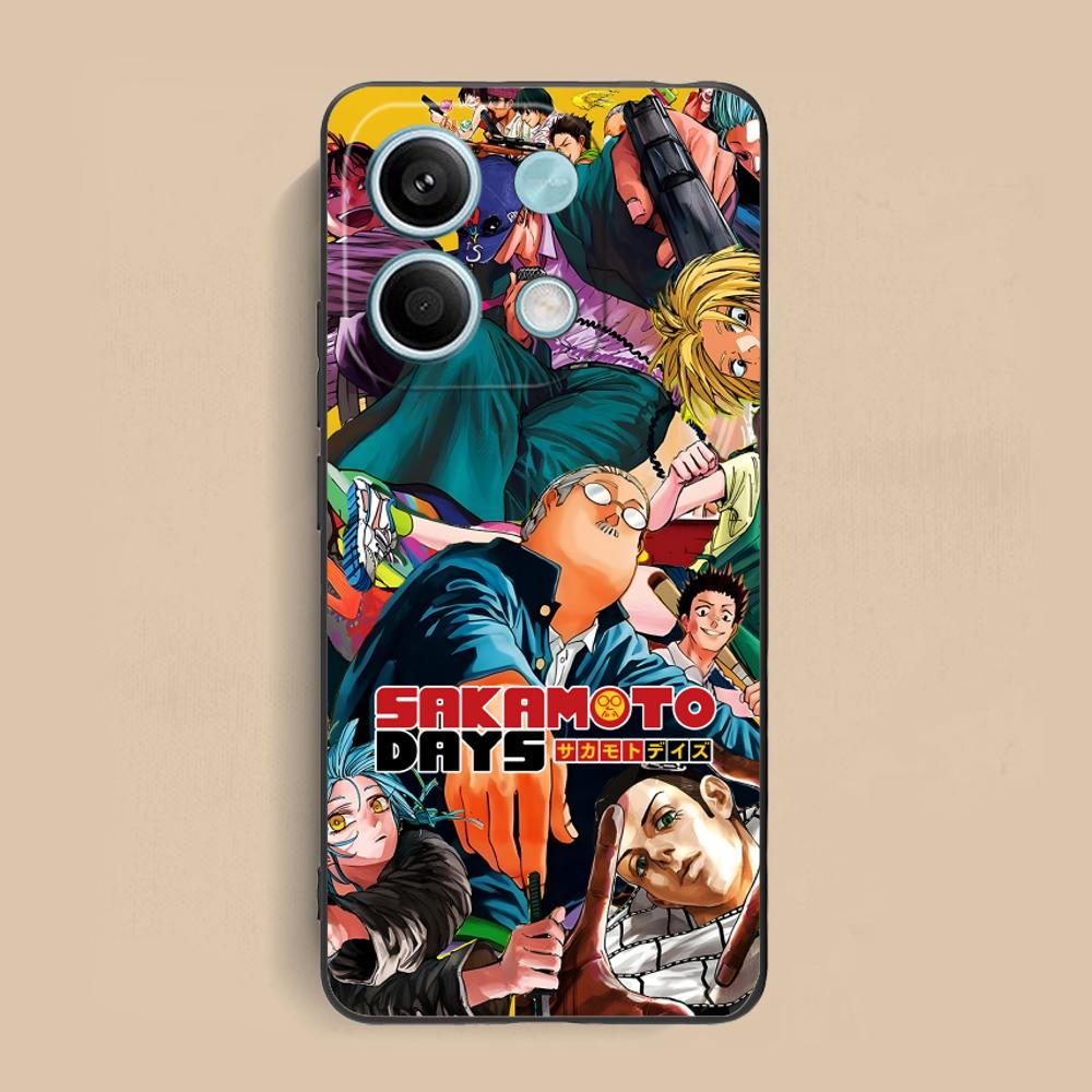 Sakamoto Days Mobile Phone Case for Xiaomi Redmi Note 14 13 12 11 S Pro Plus 4G 5G Colorful Printing Cover Pretty Luxury Cover