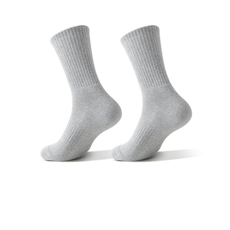 5 пар/лот, мужские носки, хлопковые дышащие длинные деловые носки в стиле Харадзюку, однотонные мужские носки для спорта на открытом воздухе