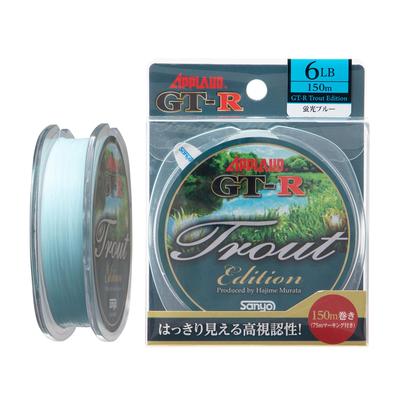 Леска Sanyo Nylon Nylon, Одобренная GT-R Trout Edition, 150 м, 5 фунтов, Флуоресцентно-синяя